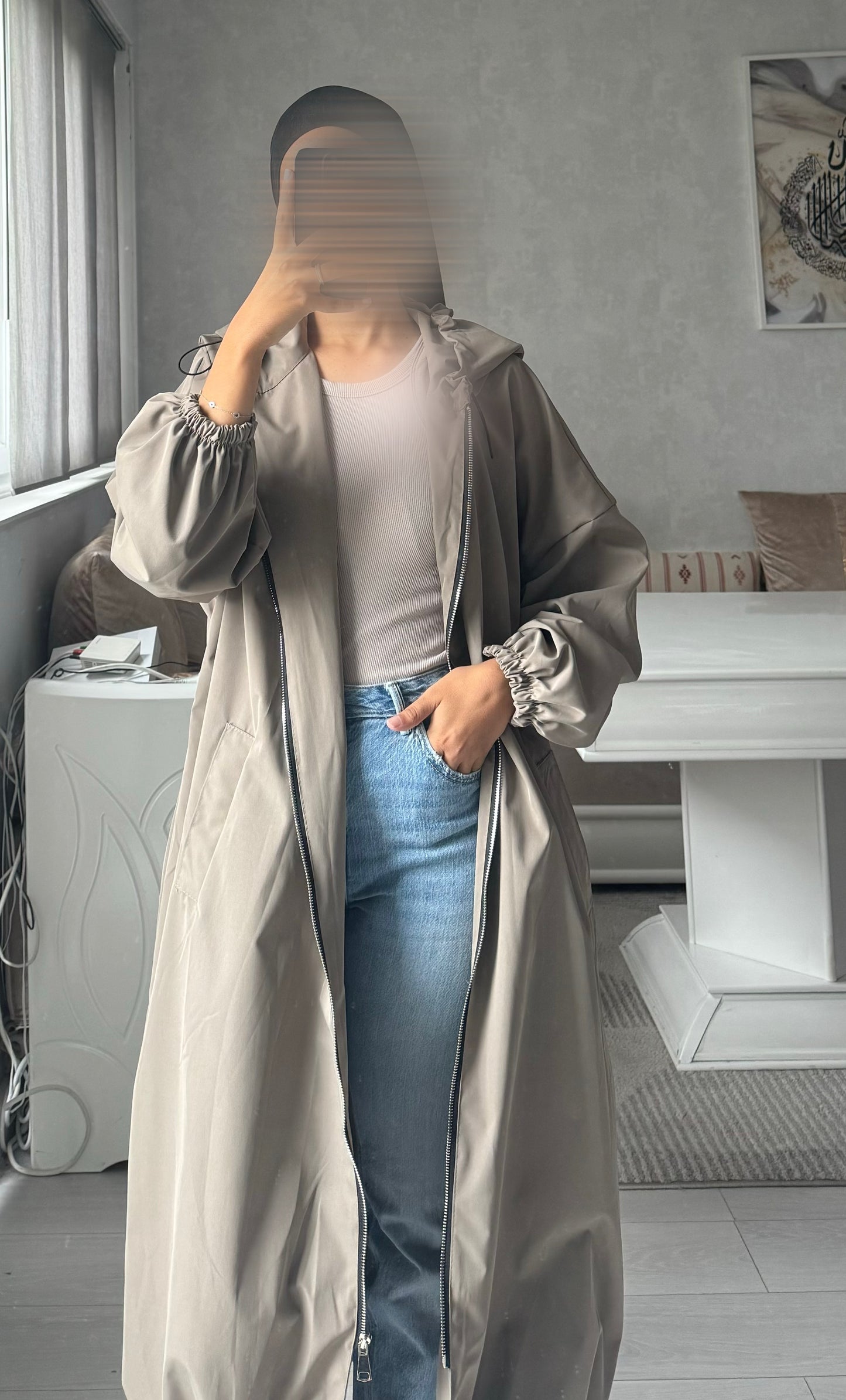 Imperméable à capuche