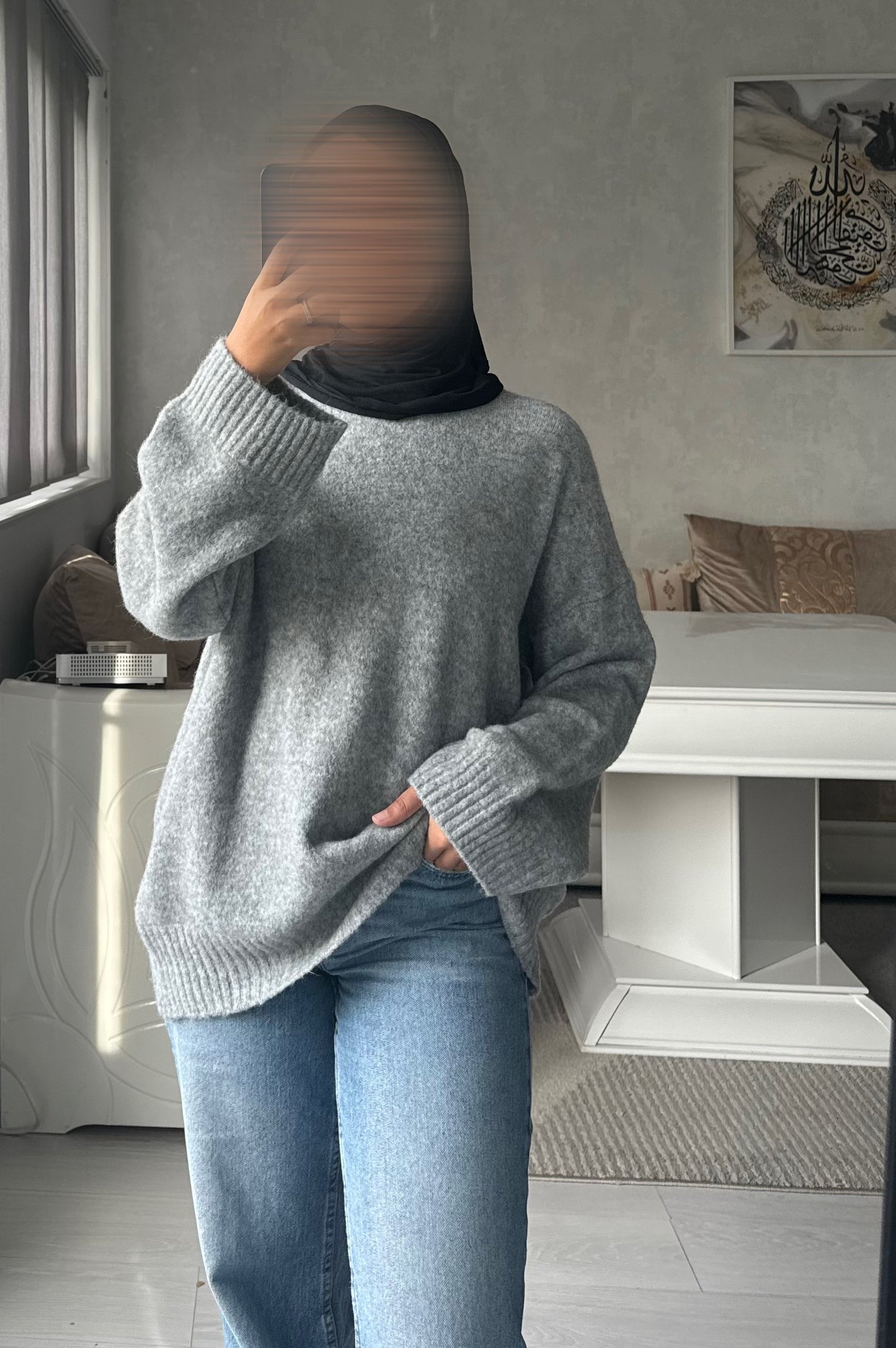 Pull oversize col rond