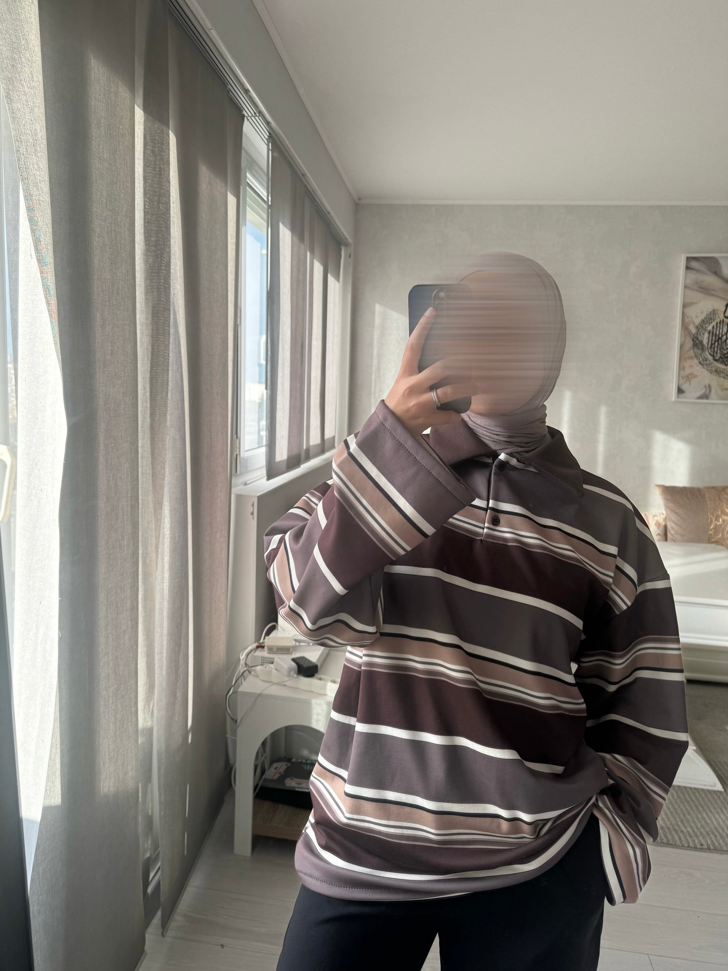 Polo épais à rayure