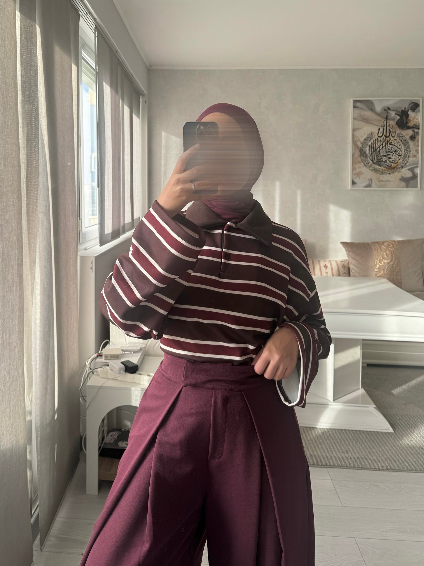 Polo épais à rayure