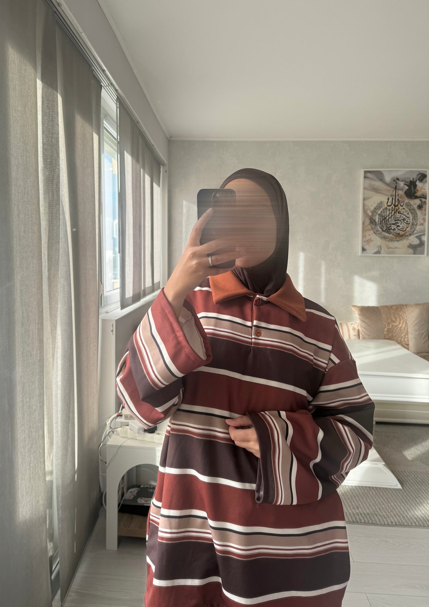 Polo épais à rayure