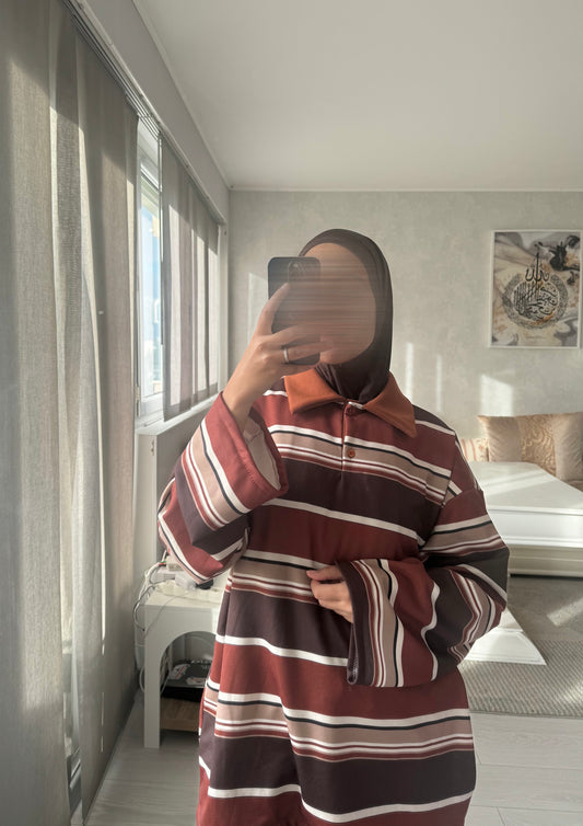 Polo épais à rayure