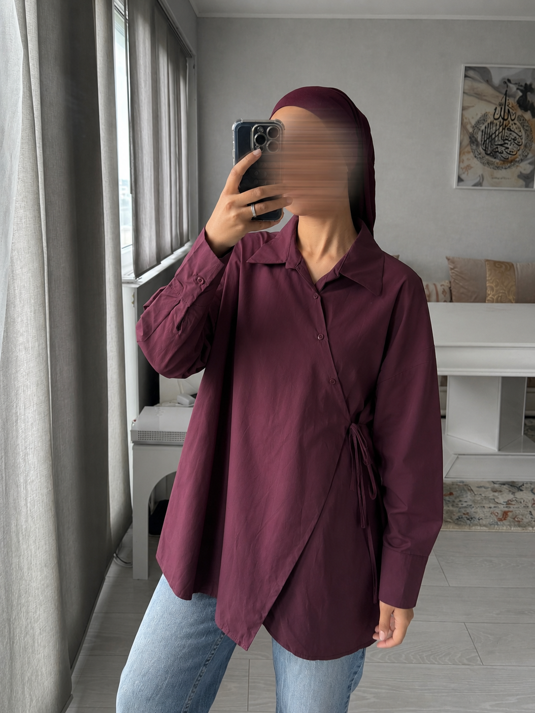 Chemise asymétrique