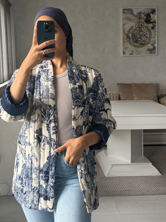 Veste fleuri mi-saison