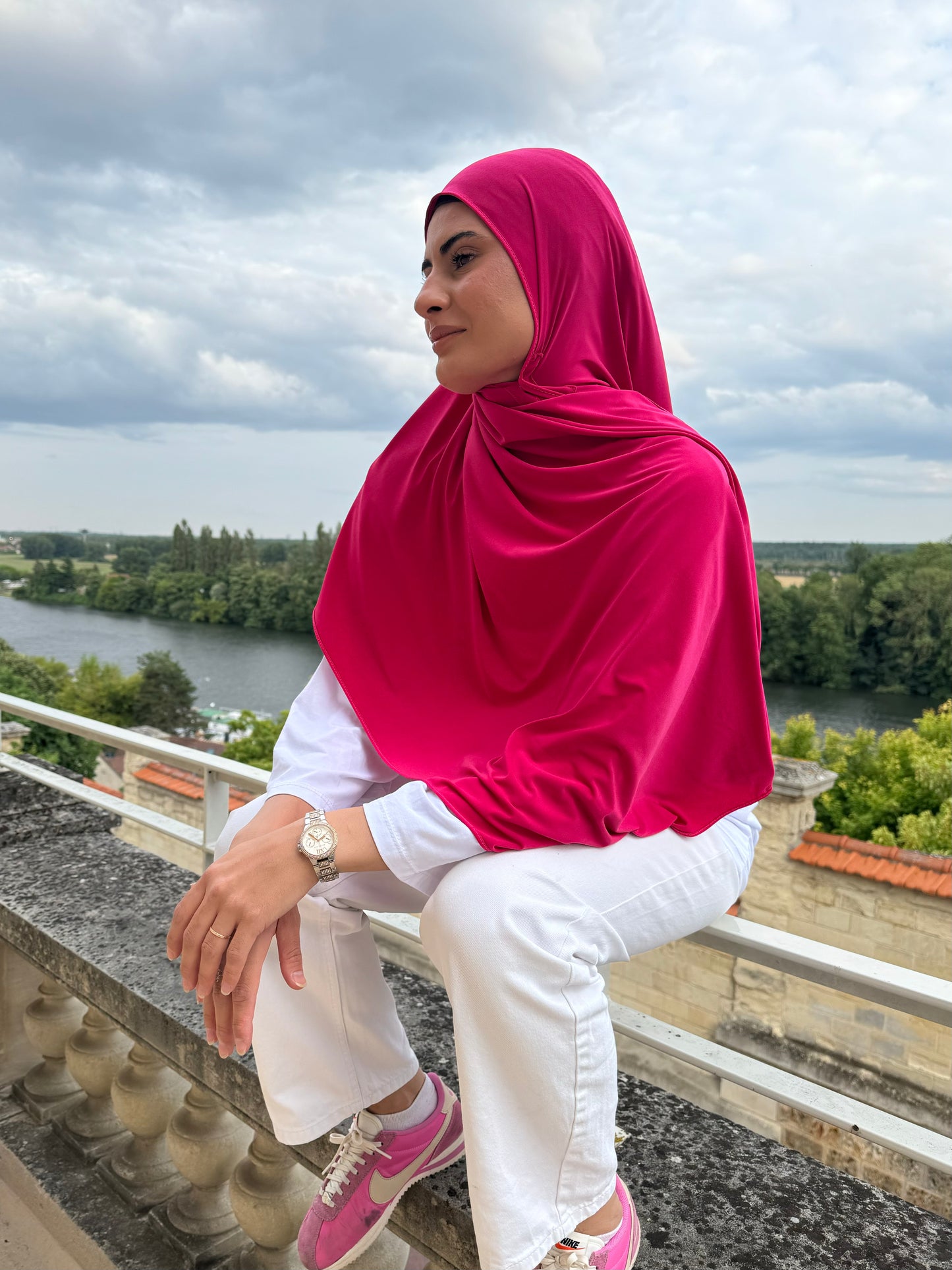 Hijab en Jersay premium aimanté